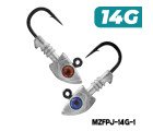 AQUA MARINE - Predator Jighead - 14G (Hook: 32833UN-BN 3/0)